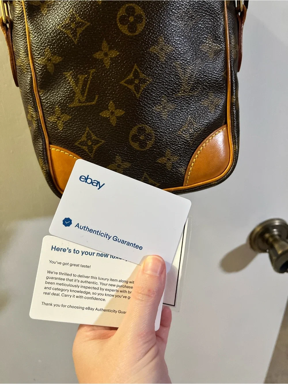 Louis Vuitton Brown Monogram Canvas Messenger Crossbody with Tan Trim